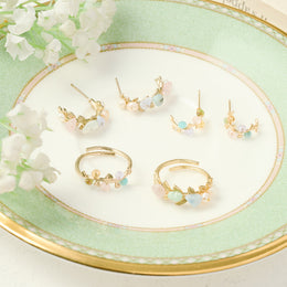 Morning Dew Twig Hoop Earrings - Osewaya