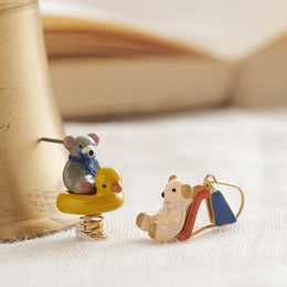 Little Bear Playground Adventure Earrings - osewaya