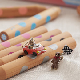 Speedy Little Bear Mismatched Earrings  - osewaya