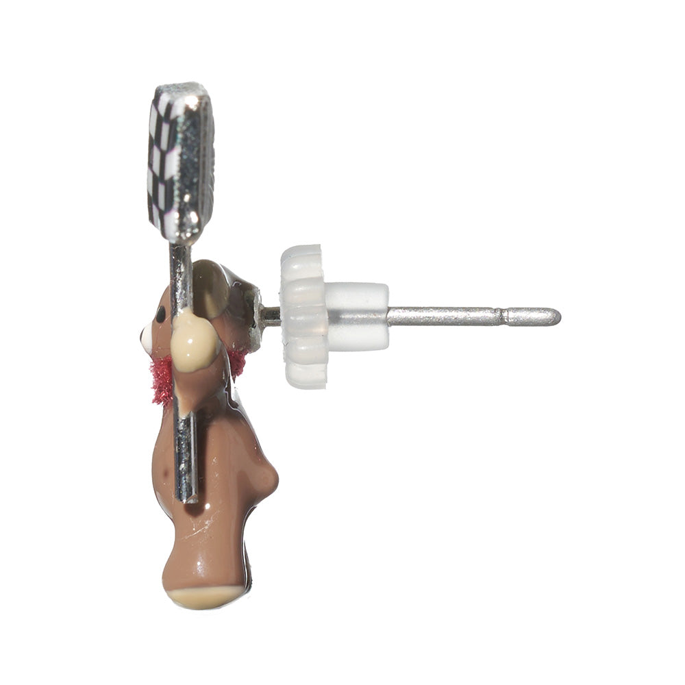 Speedy Little Bear Mismatched Earrings