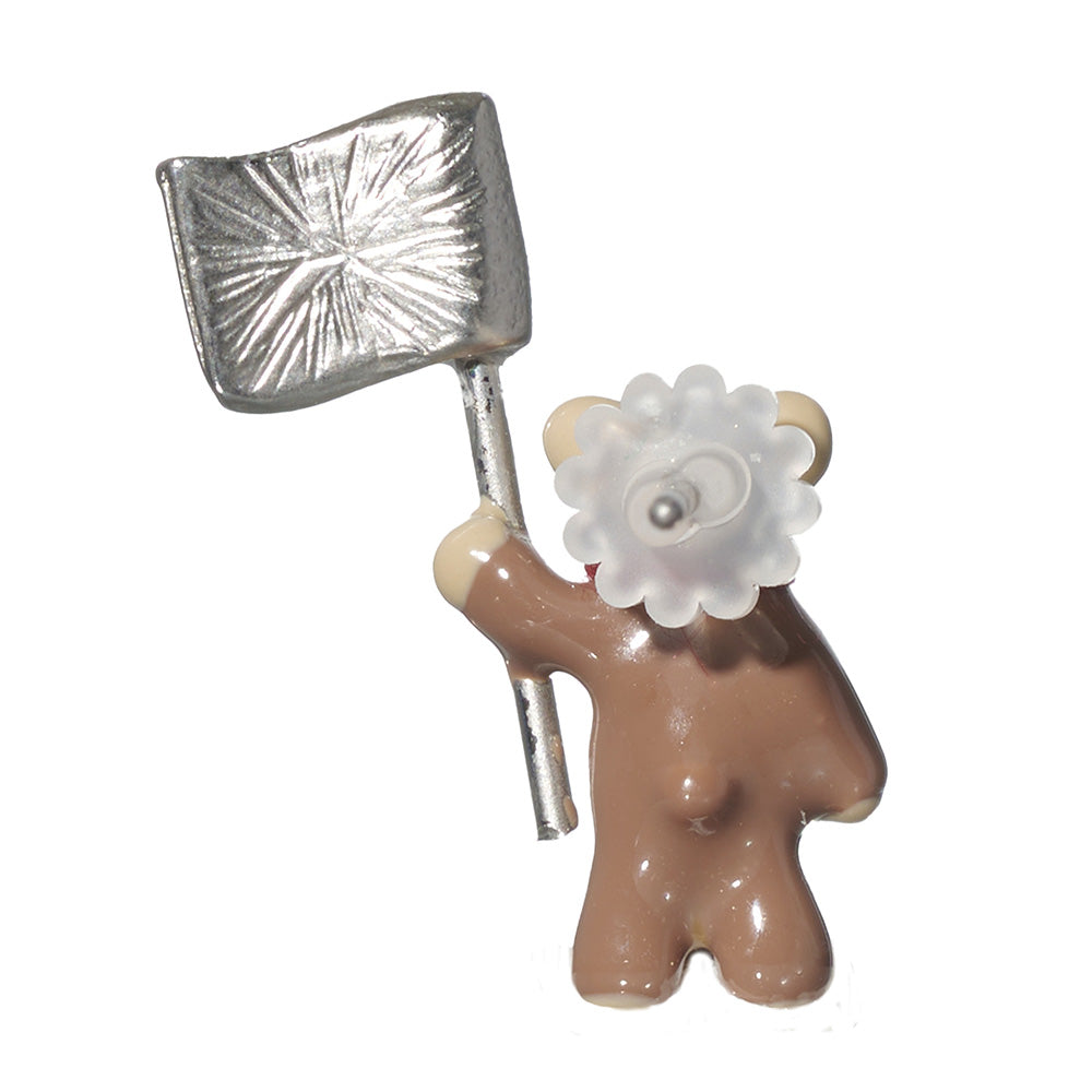 Speedy Little Bear Mismatched Earrings