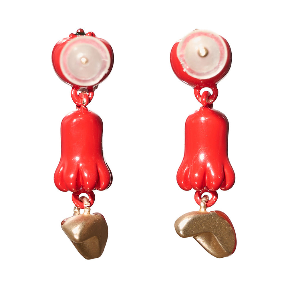Octopus Wiener Drop Earrings