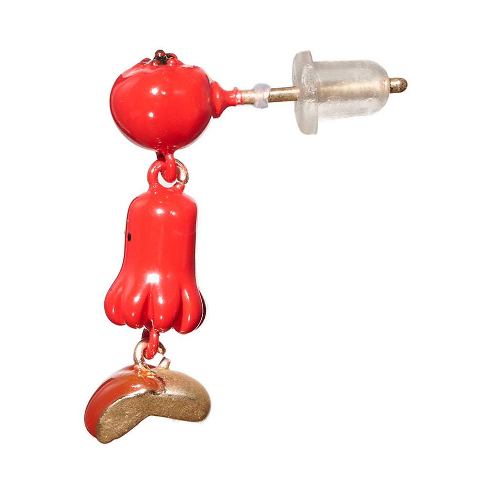 Octopus Wiener Drop Earrings