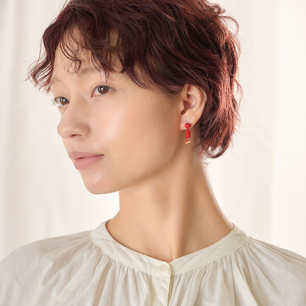 Octopus Wiener Drop Earrings