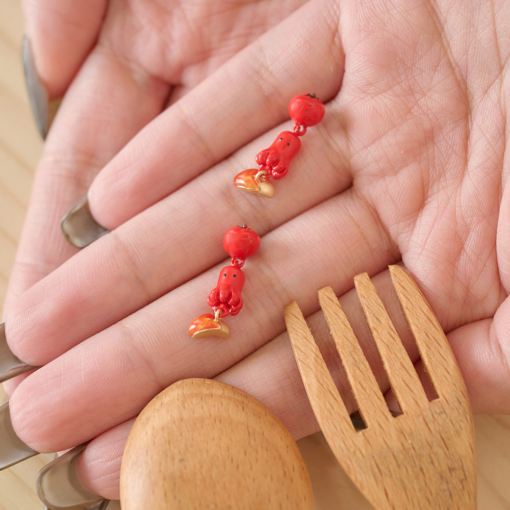 Octopus Wiener Drop Earrings