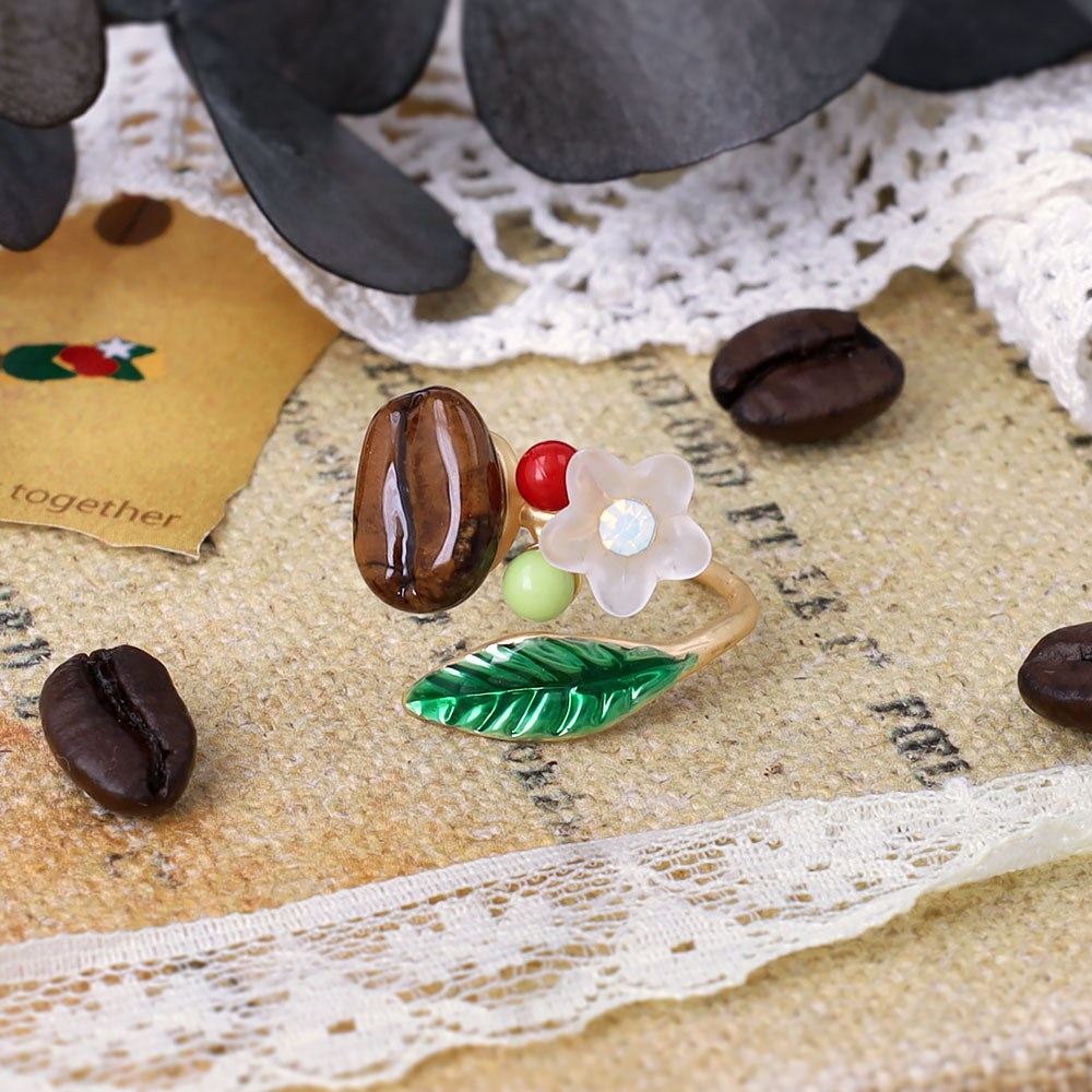 Coffee Bean Wrap Ring
