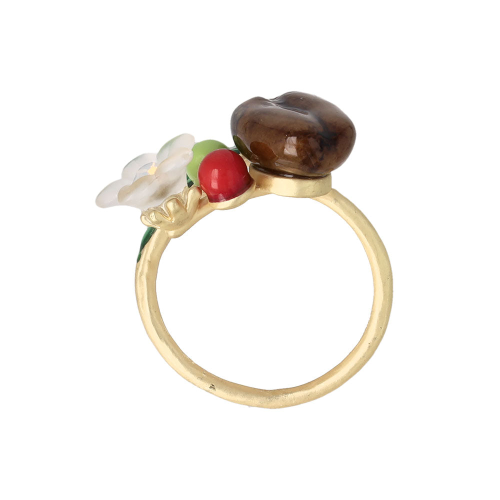 Coffee Bean Wrap Ring