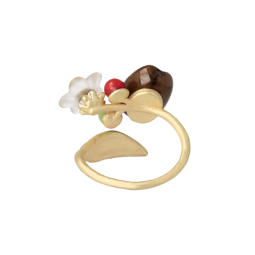 Coffee Bean Wrap Ring