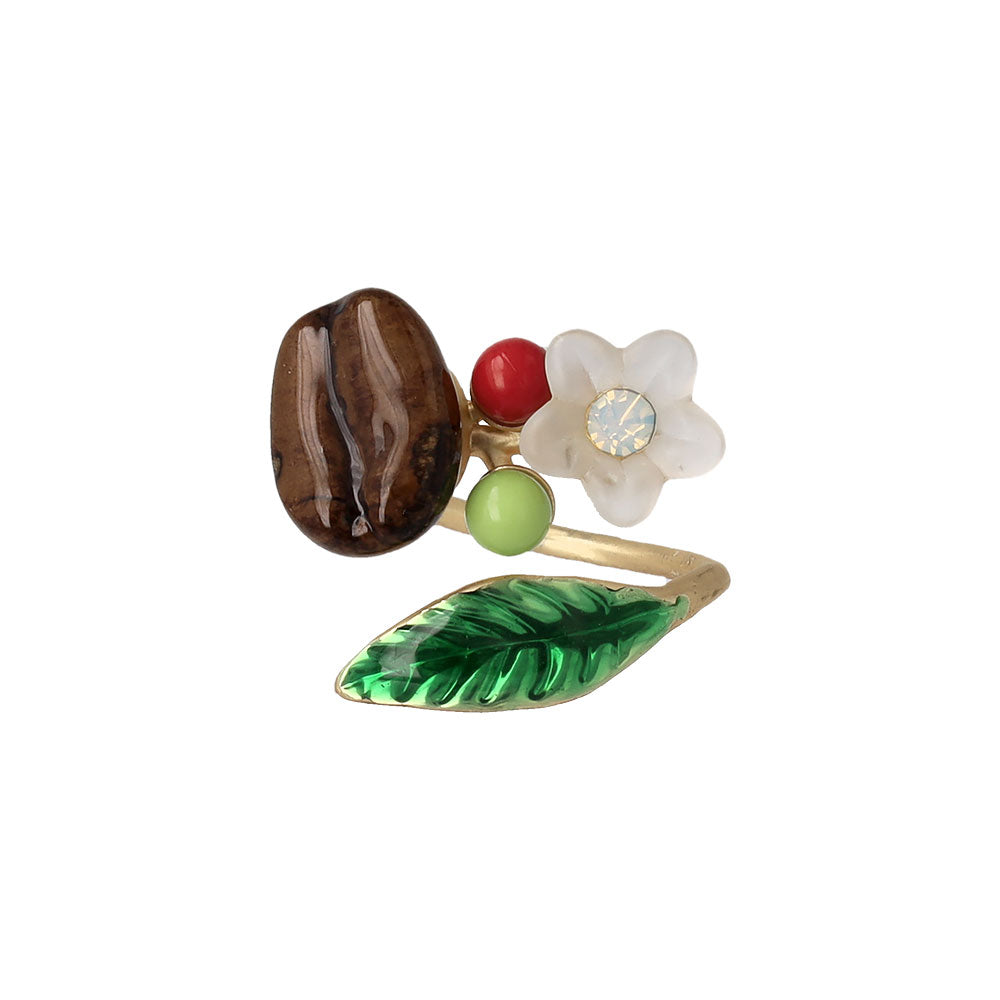 Coffee Bean Wrap Ring