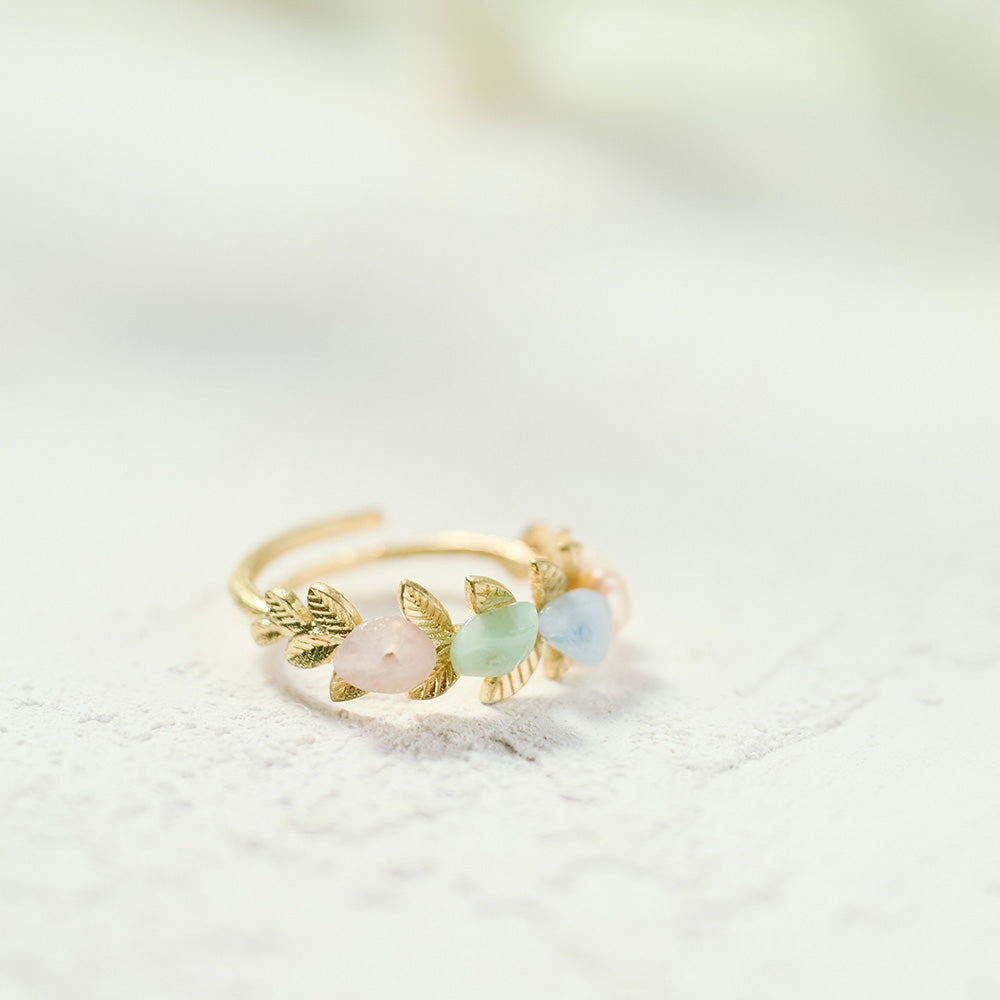 Morning Dew Twig Wrap Ring
