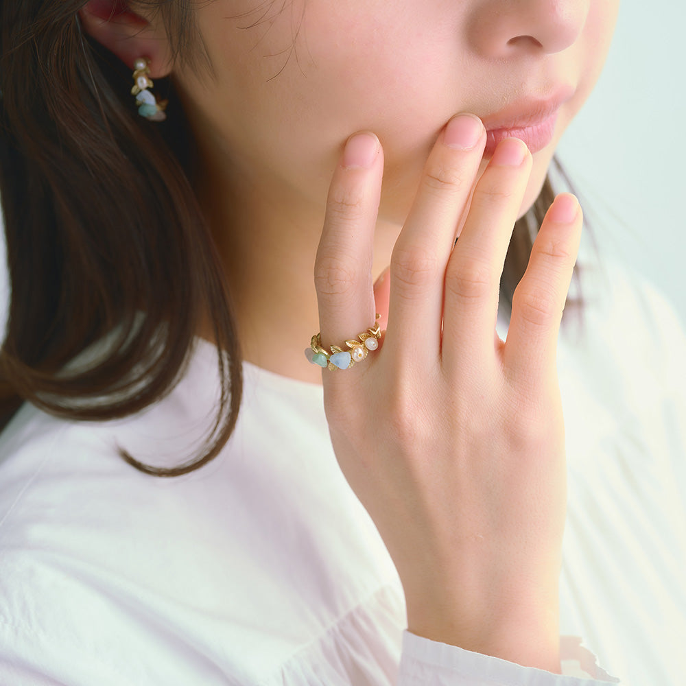 Morning Dew Twig Wrap Ring - Osewaya