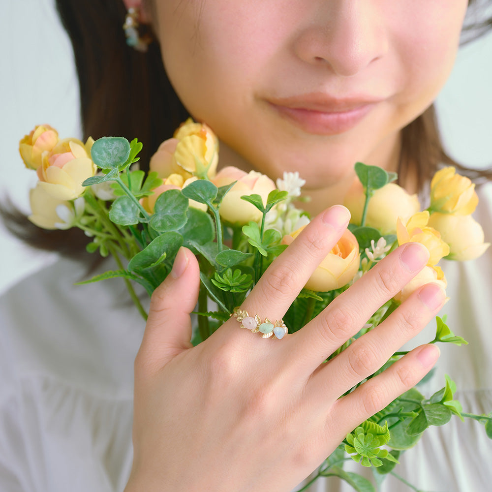 Morning Dew Twig Wrap Ring - Osewaya