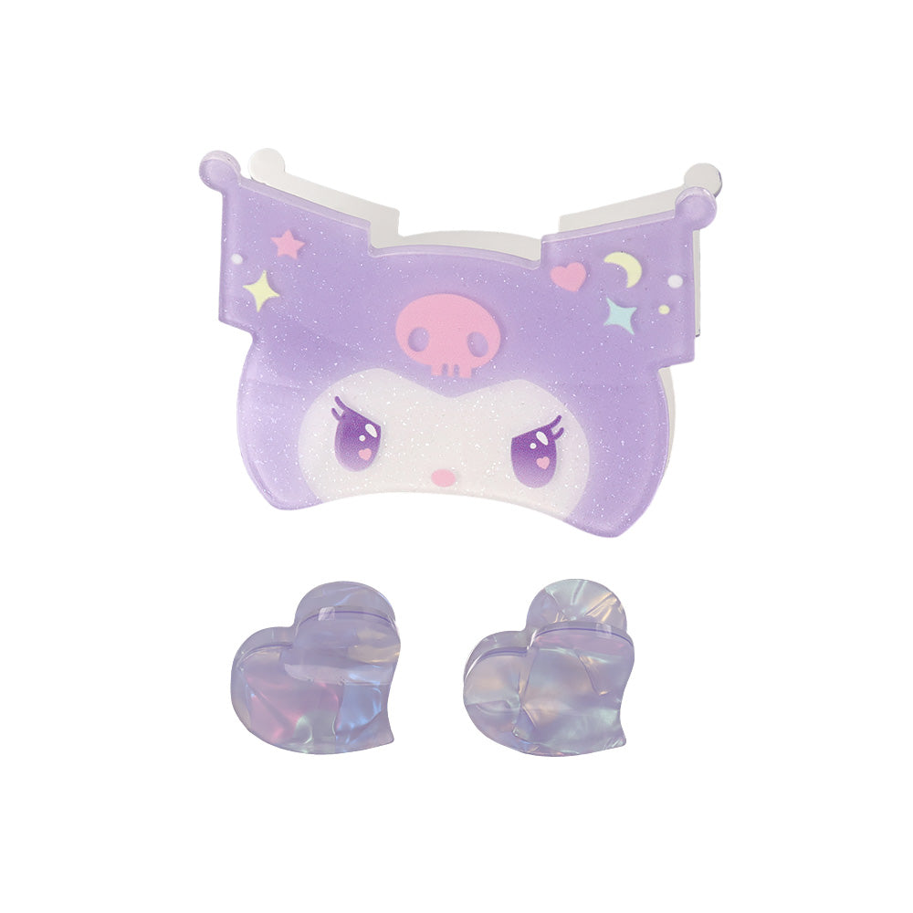 Kuromi Signature Hair Clip Set