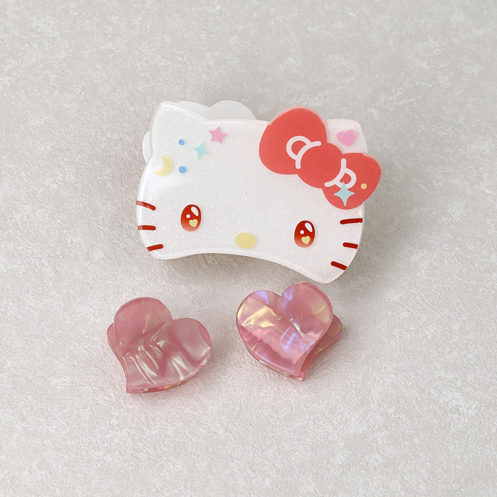 Hello Kitty Signature Hair Clip Set - osewaya