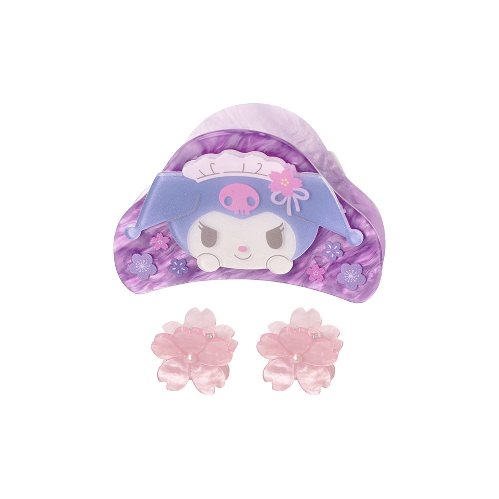 Kuromi Sakura Hair Clip Set