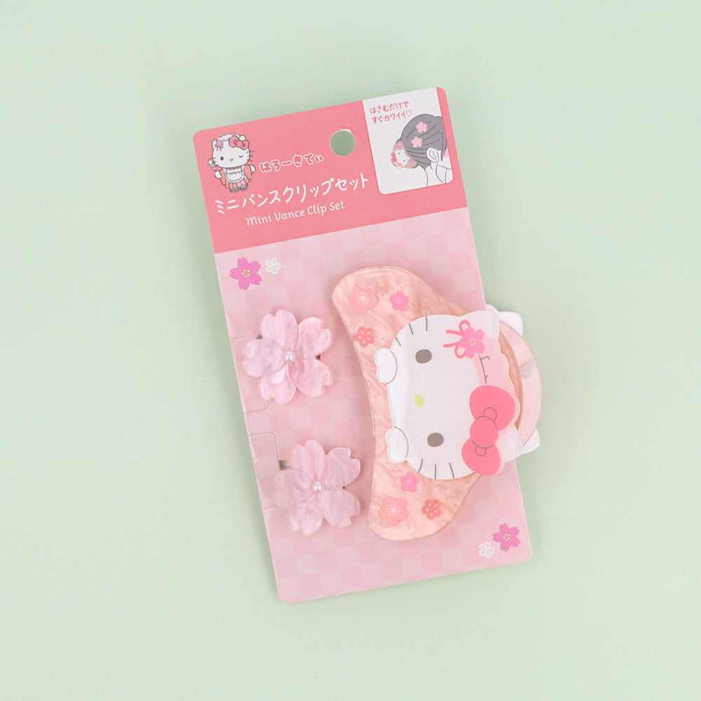 Hello Kitty Sakura Hair Clip Set