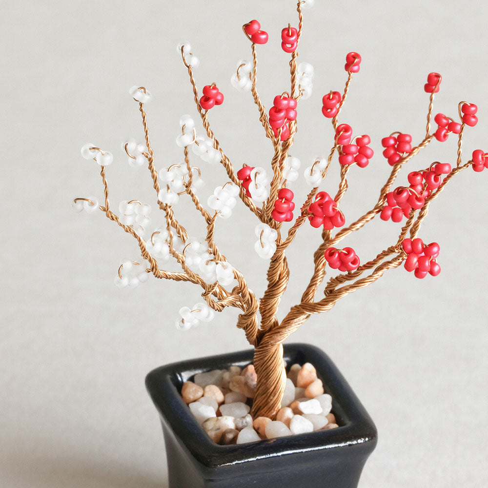 Apricot Miniature Bead Bonsai Craft Kit