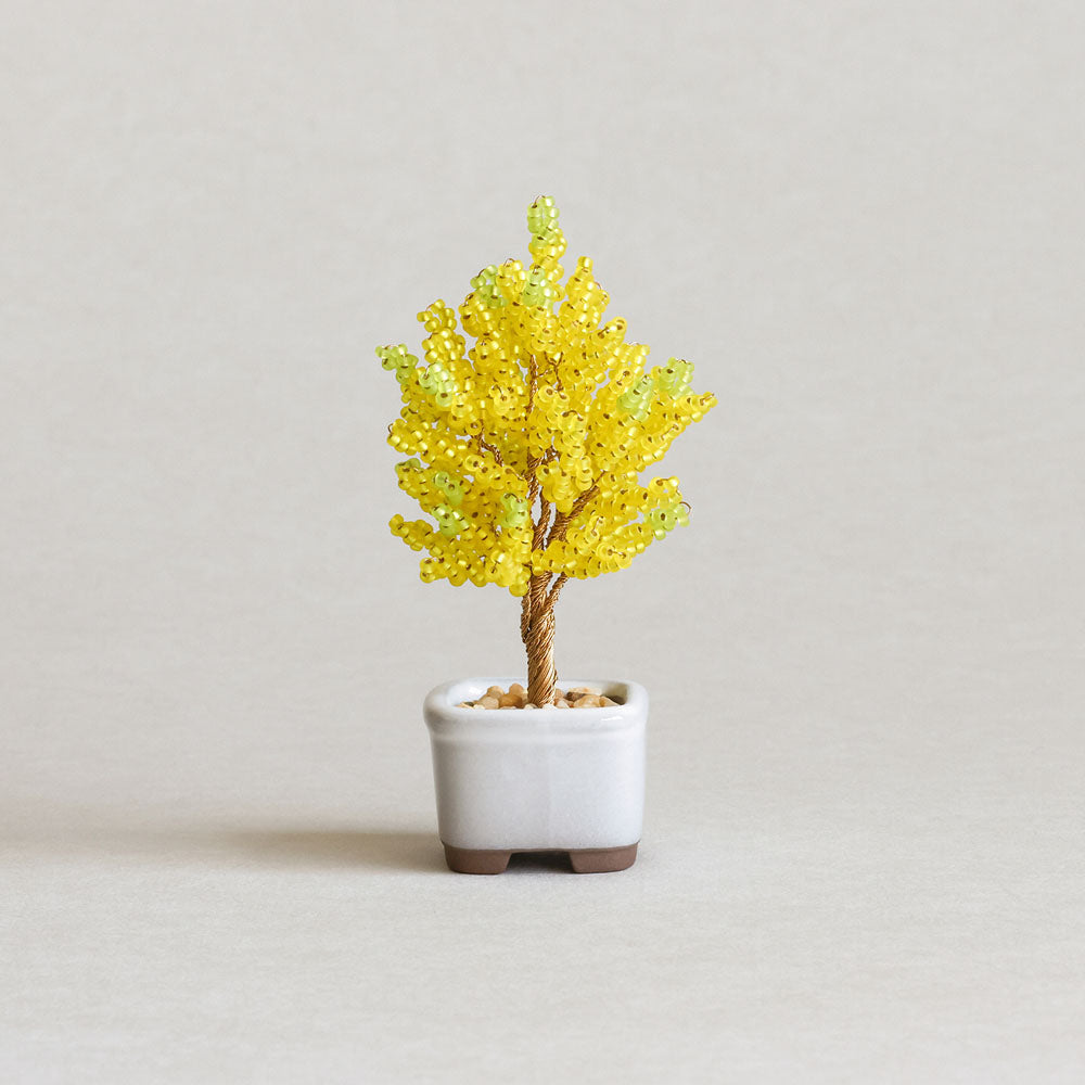 Ginkgo Miniature Bead Bonsai DIY Kit