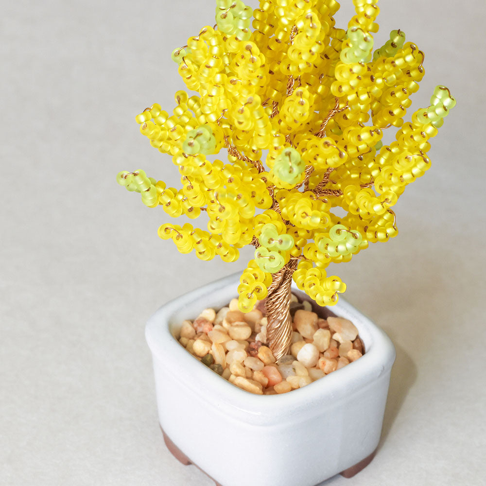 Ginkgo Miniature Bead Bonsai DIY Kit