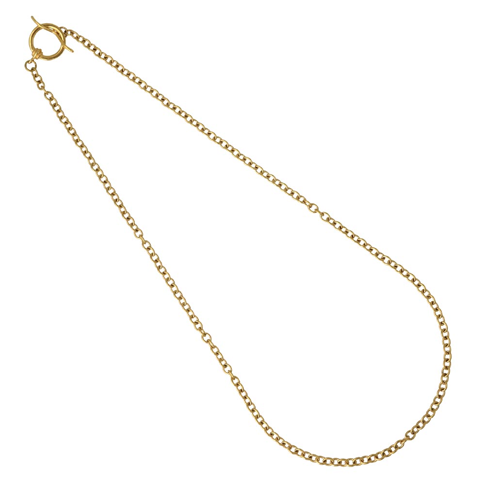 Gold Tone Surgical Steel Cable Chain Necklace