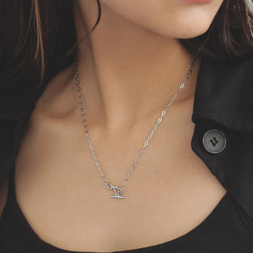 Surgical Steel Paperclip Chain Necklace