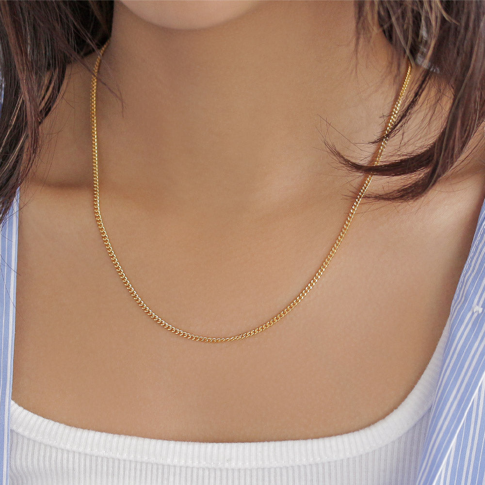 Gold Tone Kihei Chain Necklace