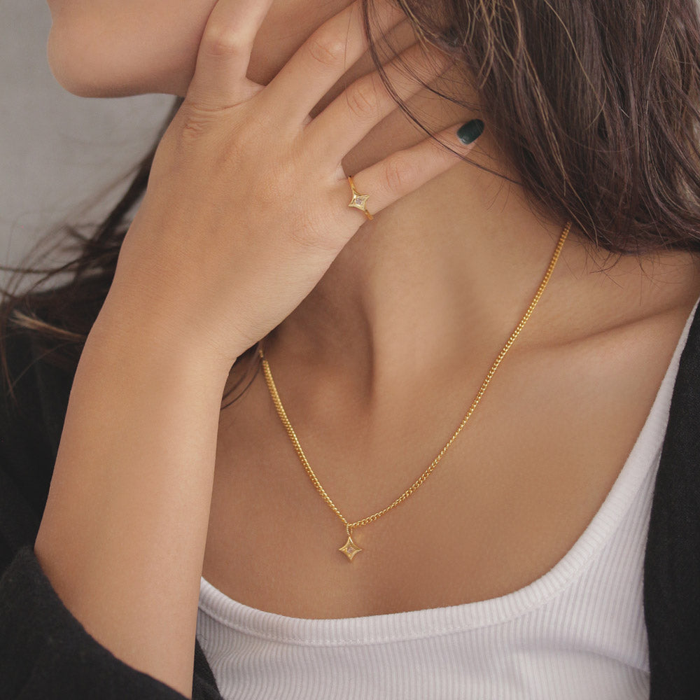 Gold Tone Kihei Chain Necklace