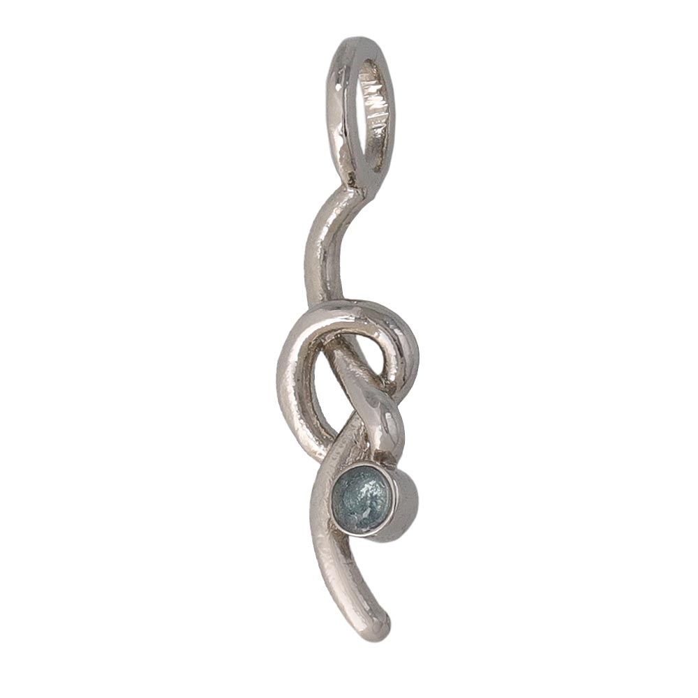 Silver Tone Knot Necklace Charm