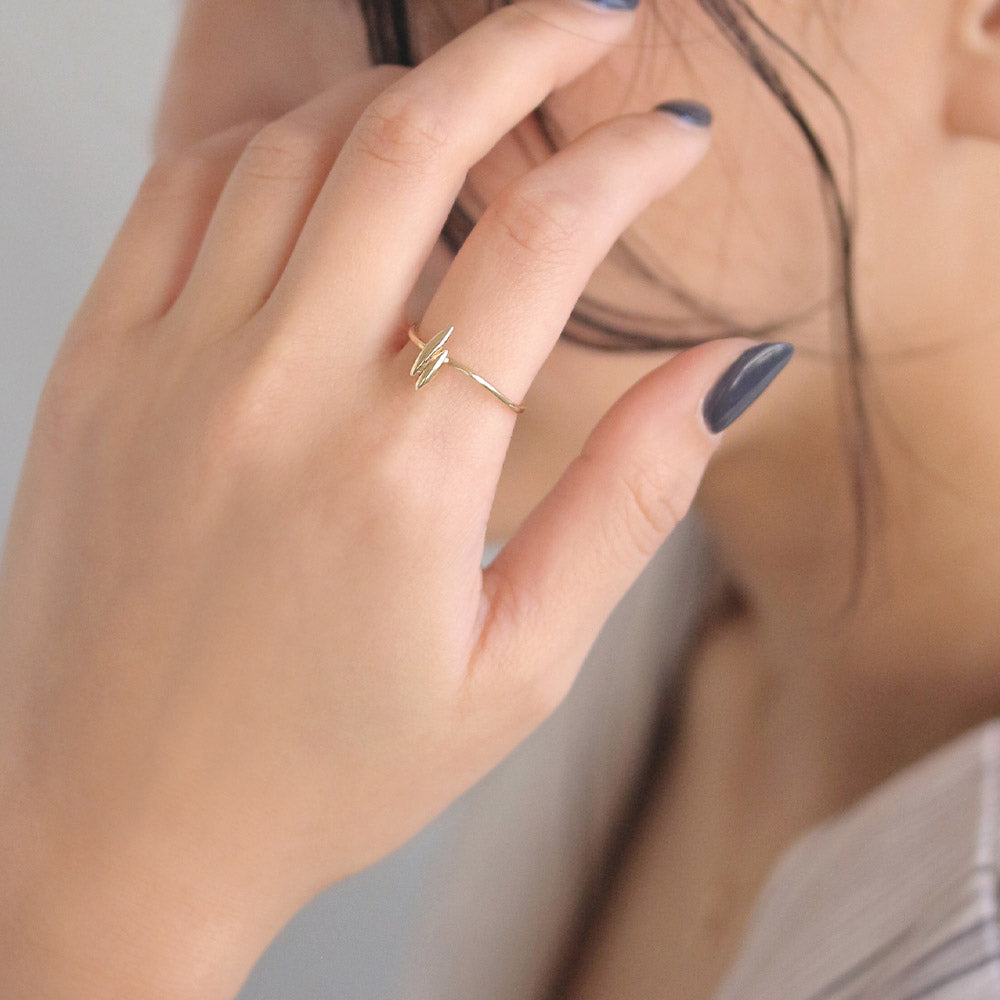 Gold Plated Seed Ring