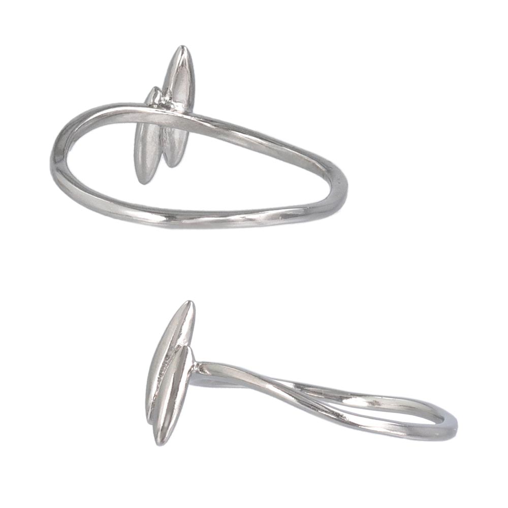 Rhodium Plated Seed Ring