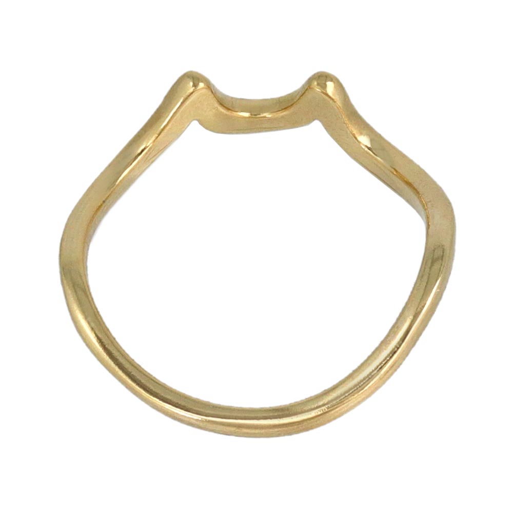 Gold Plated Twist Band Ring