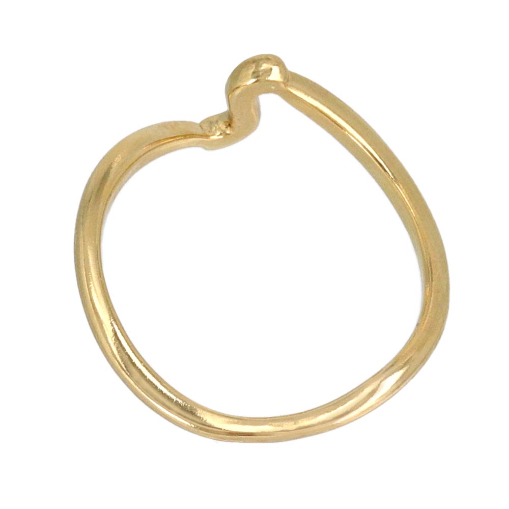 Gold Plated Wave Band Ring