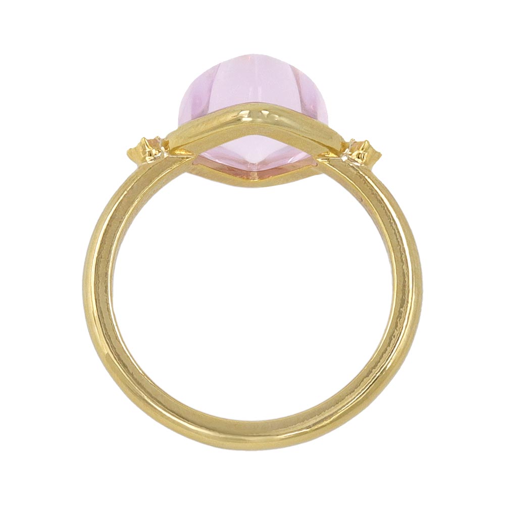 Purple Square Glass jewel Ring