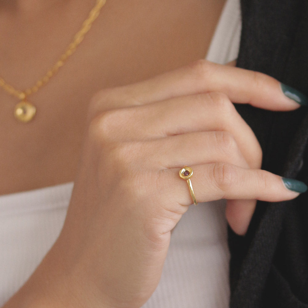 Gold Tone Pinky Ring