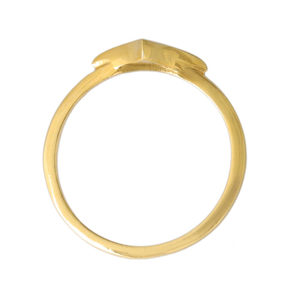 Gold Tone Star Pinky Ring