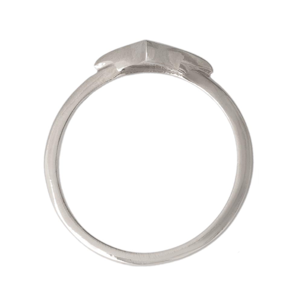 Silver Tone Star Pinky Ring