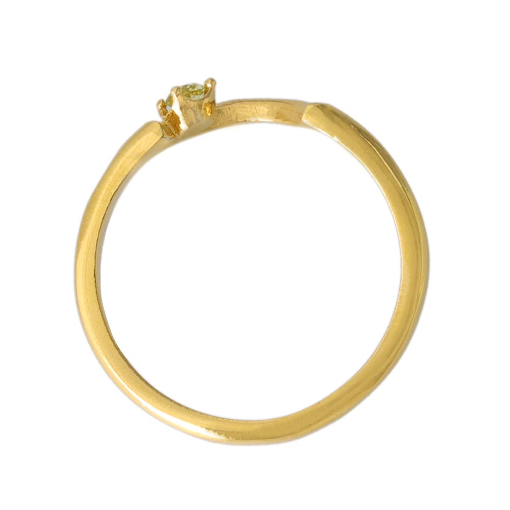 Gold Tone Arched Pinky Ring