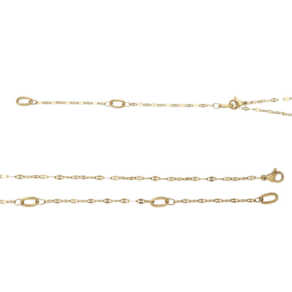Baroque Pearl Gold Tone Chain Necklace