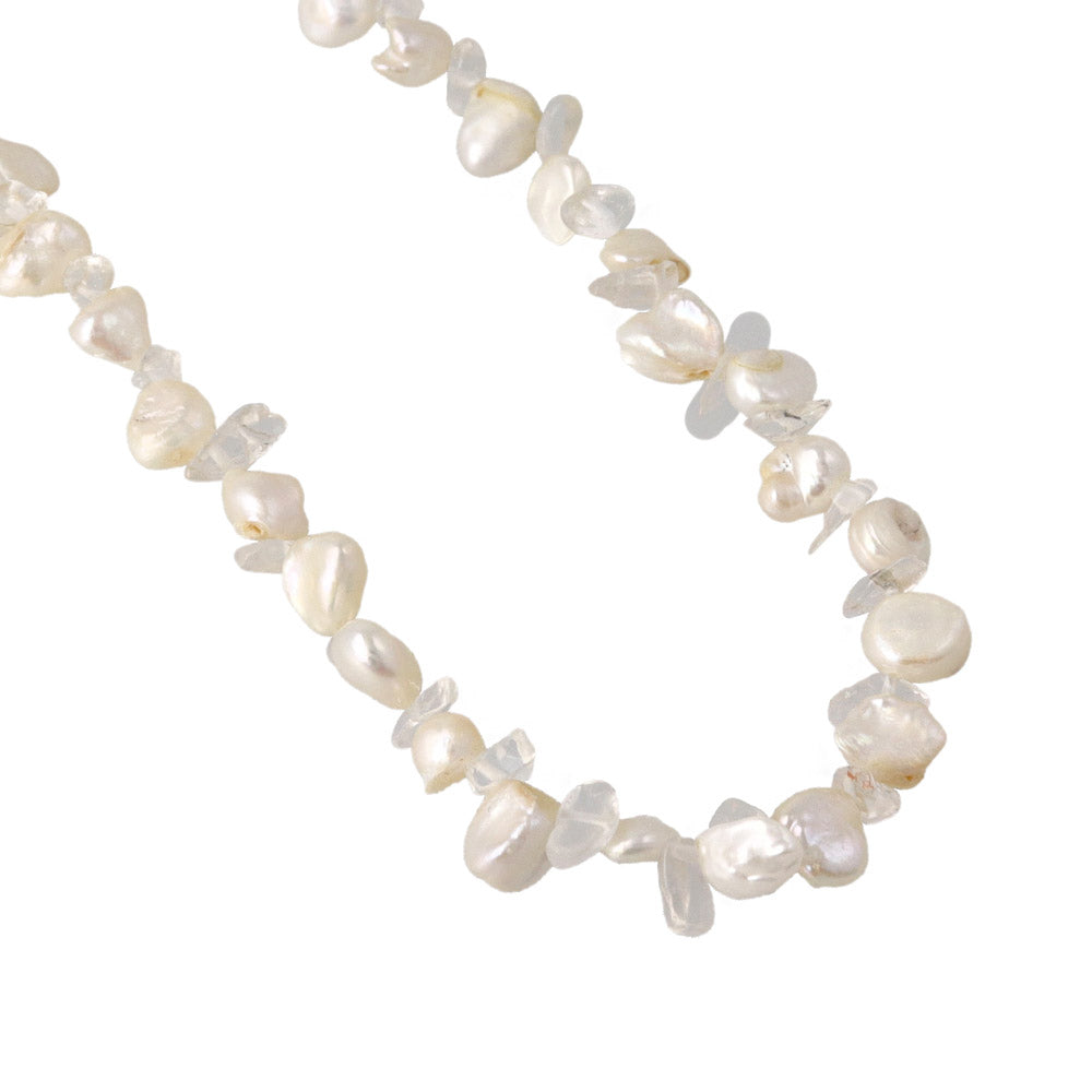 Pearl and Gravel Necklace