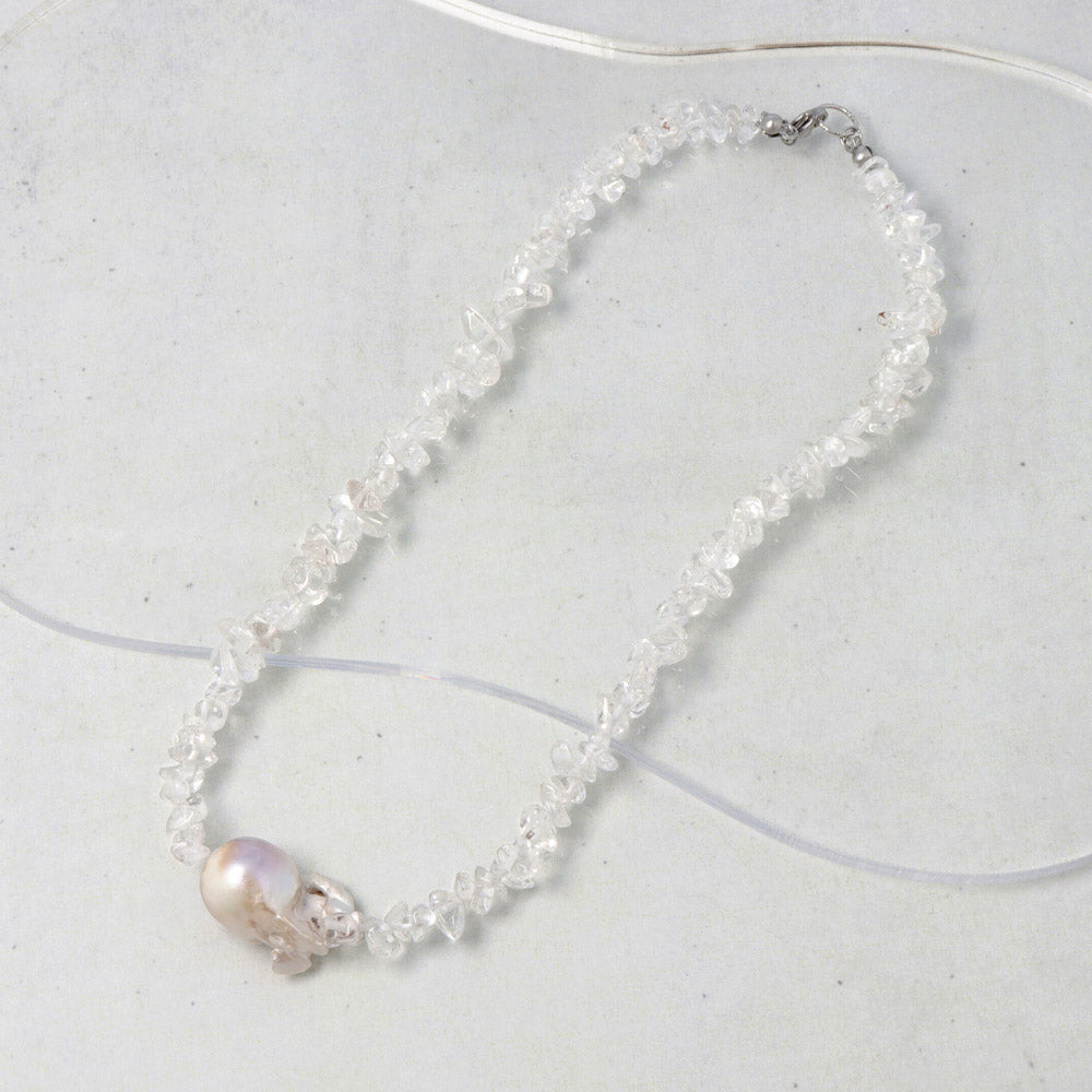 Baroque Pearl Gravel Necklace