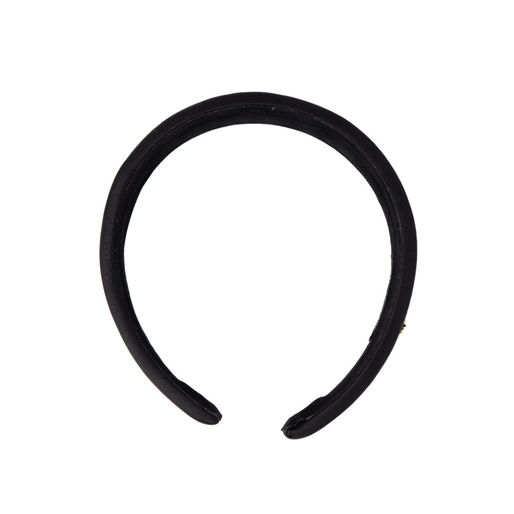 Padded Wide Black Headband