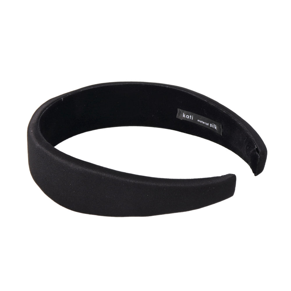 Padded Wide Black Headband