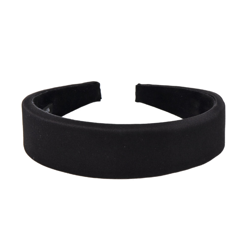 Padded Wide Black Headband
