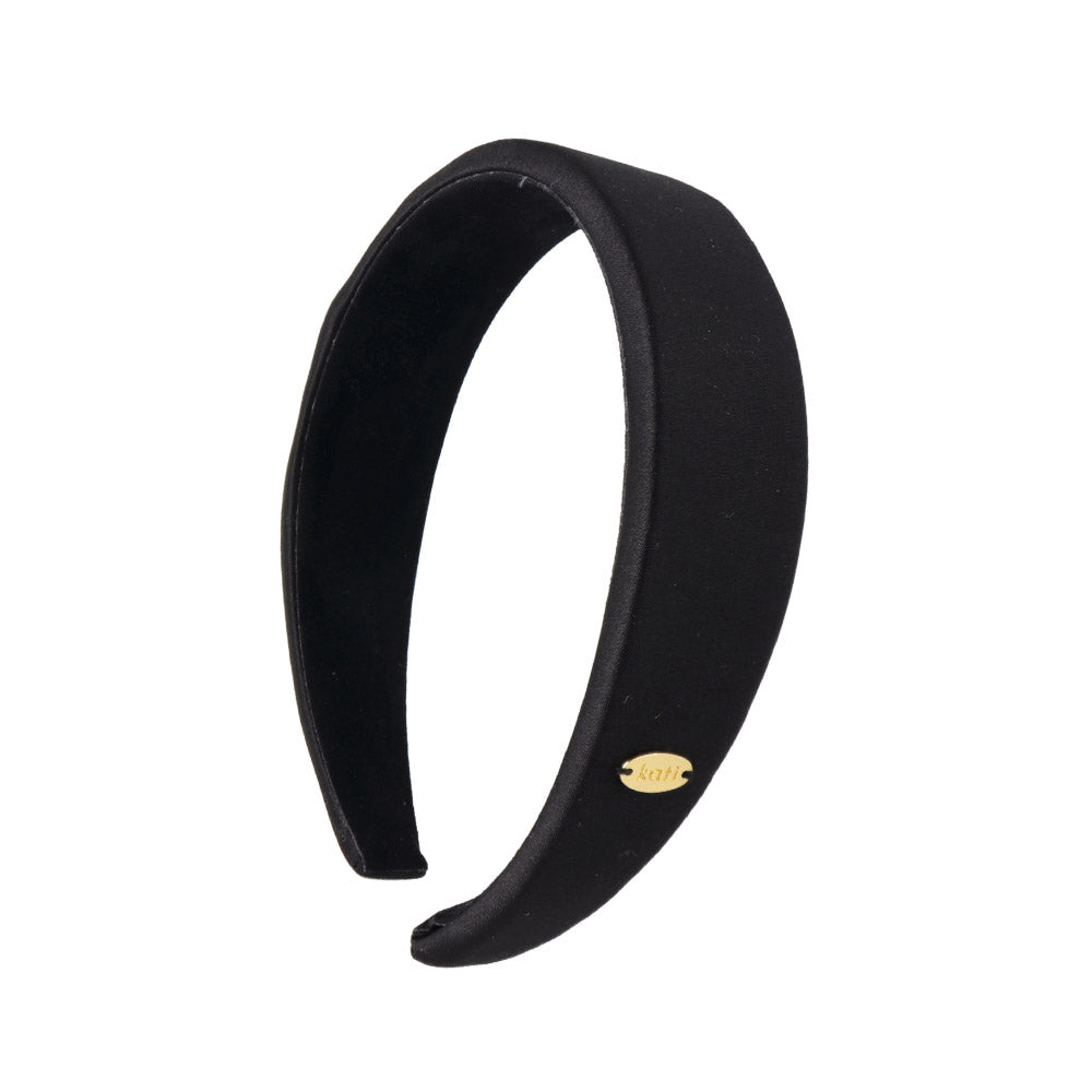 Padded Wide Black Headband