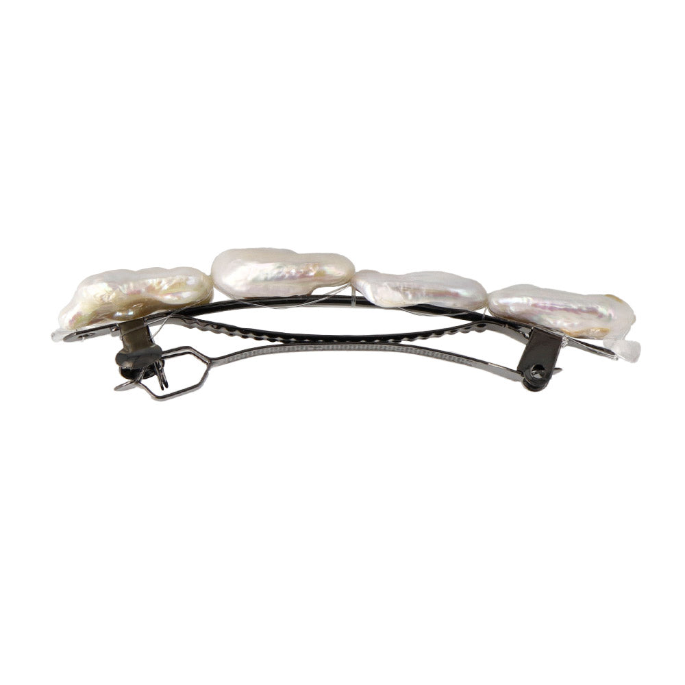 Rectangle Pearl Hair Barrette