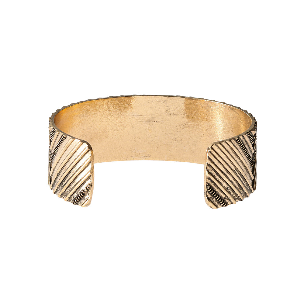 Textured Wide Cuff Bracelet