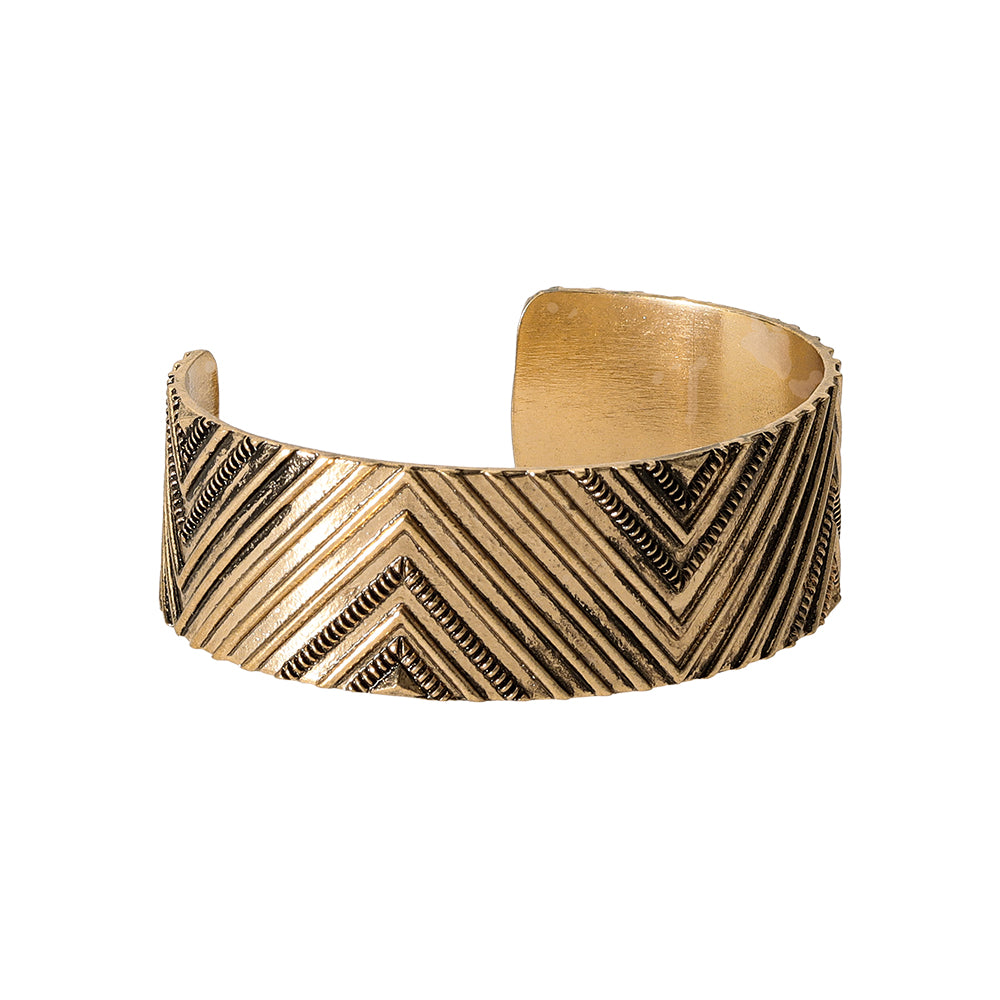 Textured Wide Cuff Bracelet
