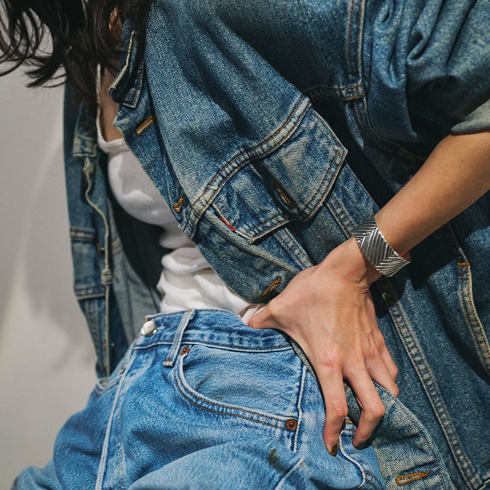 Textured Wide Cuff Bracelet