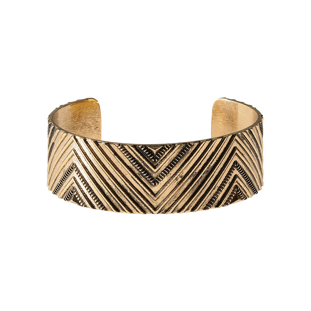 Textured Wide Cuff Bracelet
