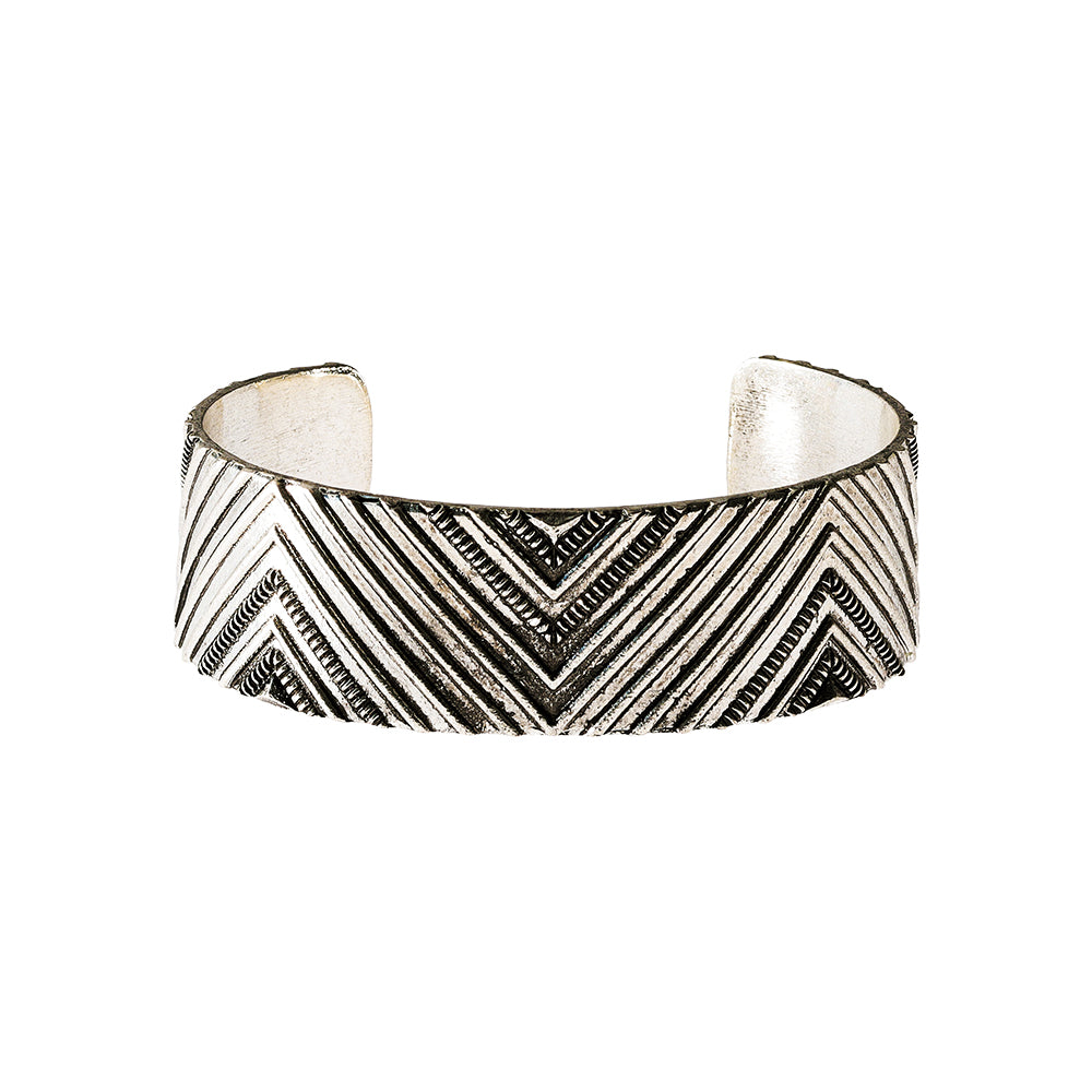 Textured Wide Cuff Bracelet